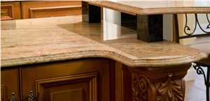 China Granite Polished Countertop, Kitchen Island Tops, Stone Vanity Top