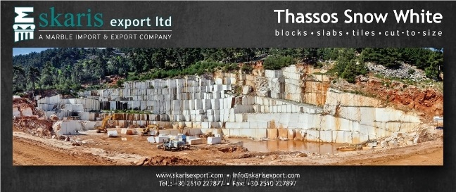 Thassos Marble Blocks, Greece White Marble