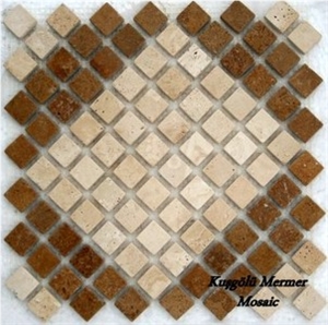 Travertine Mosaic K37