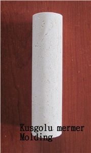 Travertine Pencil Molding K8 , White Travertine Moldings & Borders