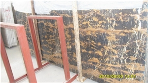 Black Gold Marble Slab, Pakistan Black Marble Machine Cutting Tile Panel for Hotel Lobby Floor Paving,Bathoom Wall Cladding