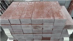 Indian Red Granite Cube Stone Paver for Garden Exterior Stepping Paving,Landscaping Cobble Stone Paverment