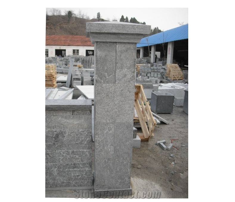 China Blue Limestone Pillars