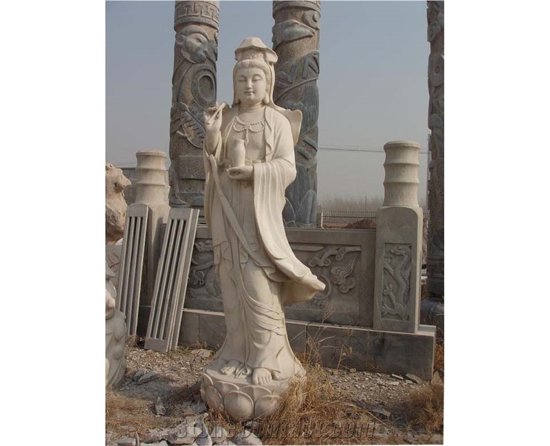 Eastern Statue, White Marble Statues