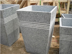 Grey Granite Garden Planters