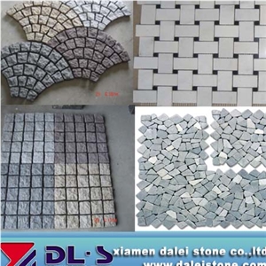 White Marble Polished Basketweave Mosaics, Grey Yellow White Red Granite Natural Split Face Pearl Shell Mosaic Tiles, Natural Building Stone Brick Shape, Indoor Interior Deocration Use, Factory