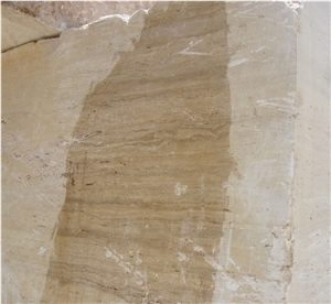 Dark Cream Travertine Blocks, Iran Beige Travertine