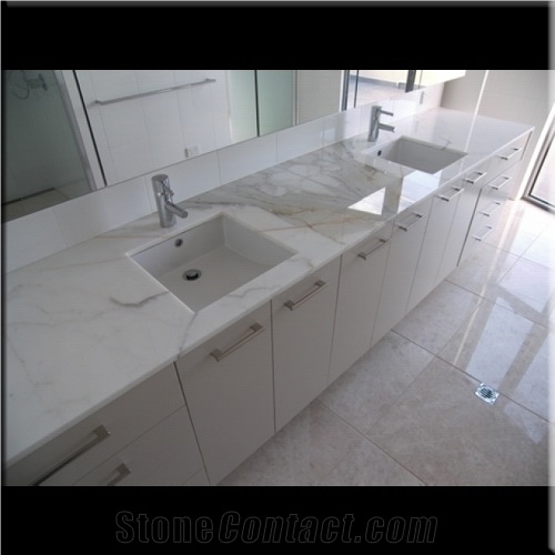 Carrara White Marble Vanity Top