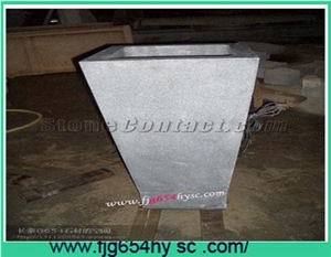 G654 China Black Granite Flowerpot