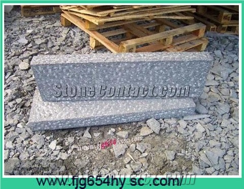 G654 China Black Granite Stone Rough Picked