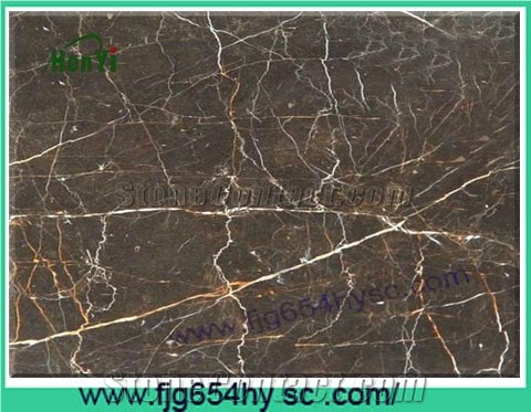 Gold Jade Marble Slabs & Tiles, China Brown Marble