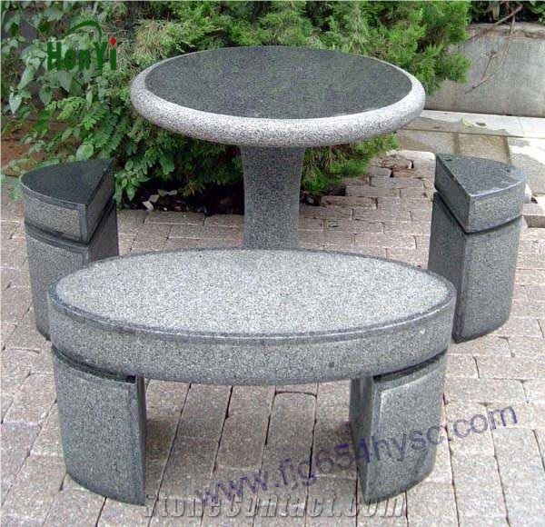 Granite G654 Table and Bench