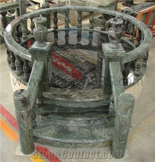 Green Jade Staircase, Jade Green Marble Staircase
