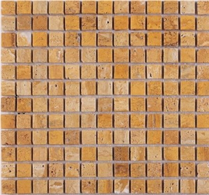Golden Travertine Mosaic (N1.15-13-M)