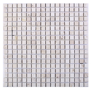 White Travertine Mosaic (N1.15-11-M)