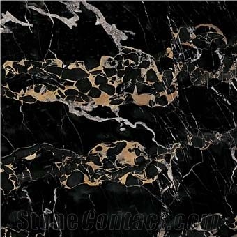 Portoro Marble Tiles, Slabs