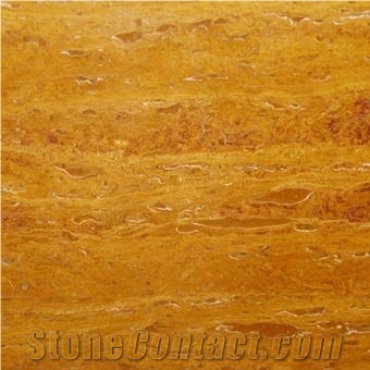 Yellow Travertine Slab or Cut-to-size