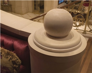 Solid Jerusalem Pearl Limestone Post