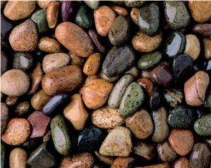 White and Colored Pebbles
