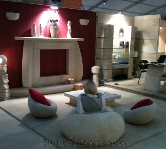 Pietra Leccese Limestone Hand Carved Stone Beans Seat