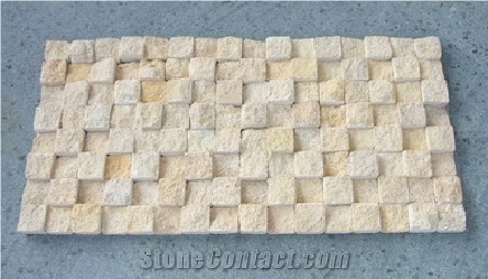 Palimanan Sandstone Yellow 3D Mosaics