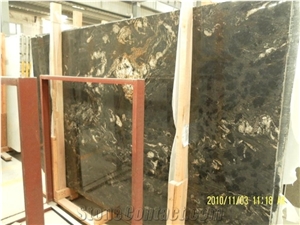 Black Cosmic Granite Slabs & Tiles, Brazil Black Granite