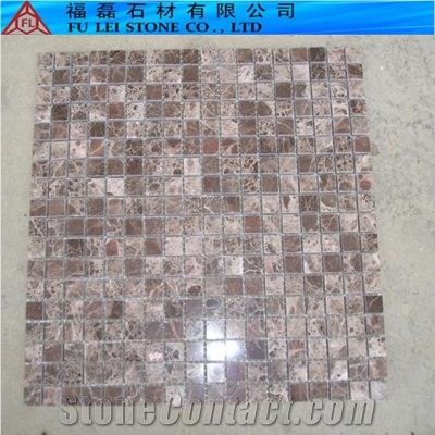 Marron Emperador Brown Marble Mosaic