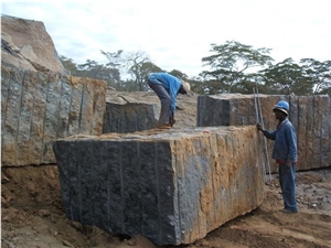 Nero Africa Granite Blocks, South Africa Black Granite