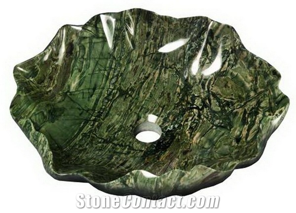 Jade Green Marble Sink