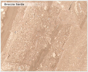 Breccia Sarda Limestone Slabs & Tiles, Italy Beige Limestone