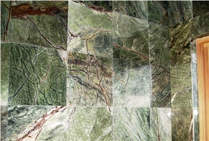 Rain Forest Green Marble Wall Tile