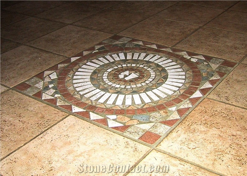 Marble Mosaic Floor Medallion