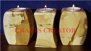 Marble Onyx T-Lights Candle Holders