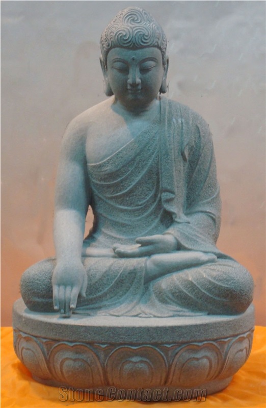 Grey Granite Buddha Statues