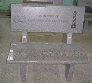 Granite Cremation Bench Monuments