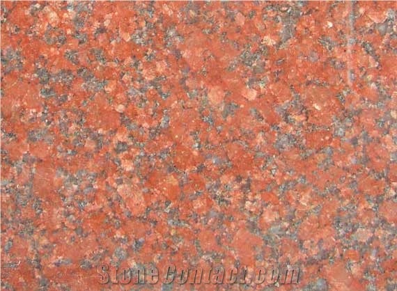 Rosso Rubino Granite Slabs & Tiles, India Red Granite