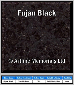 Fujian Black Granite Slabs & Tiles, China Black Granite