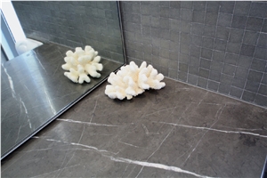 Pietra Gray Marble Floor Tile, Iran Grey Marble