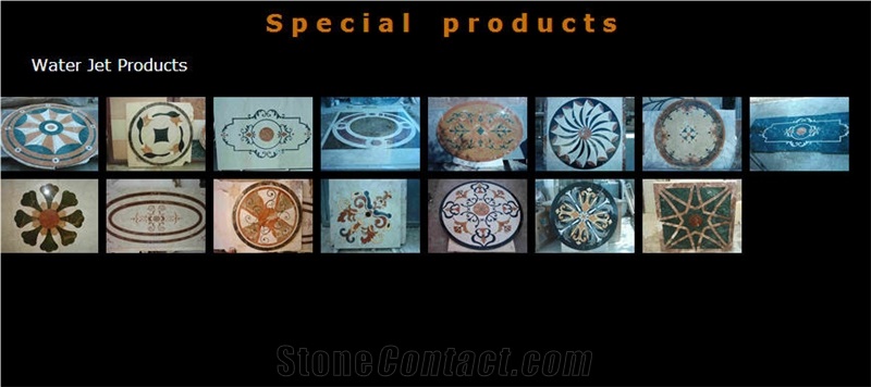Natural Stone Waterjet Medallions