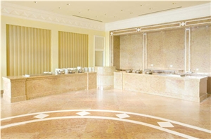 Gold Marble Flooring Pavement
