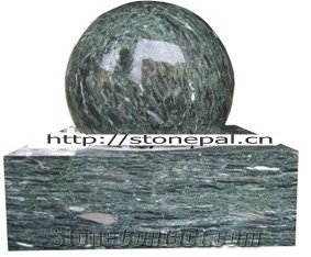 China Green Granite Ball Fountains