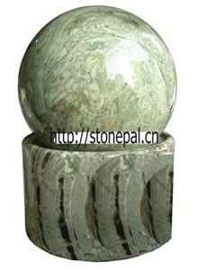 Green Granite Fountain Ball