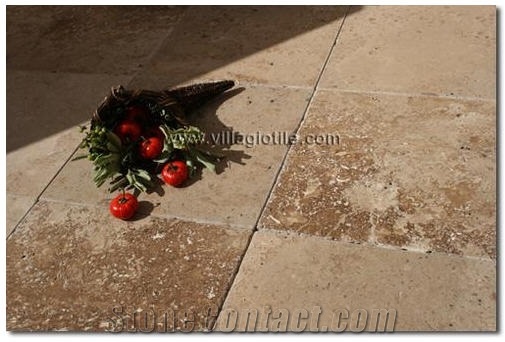 Mexican Noce Travertine Honed Slabs & Tiles, Mexico Brown Travertine