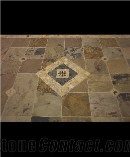 Rust Slate Floor Tiles