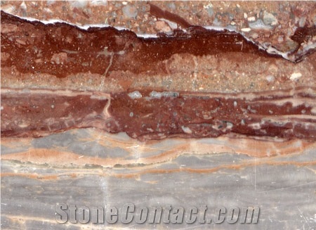 Arabescato Orobico Rosso Marble Slabs & Tiles