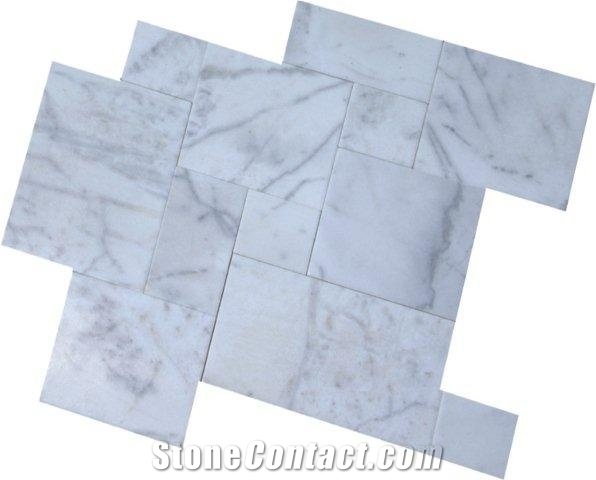 White Marble French Patterns, Mugla White Marble Slabs