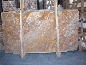 Yellow Travertine Slabs, Turkey Yellow Travertine