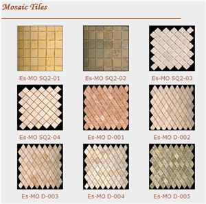 Marble, Slate, Limestone Mosaic Tiles
