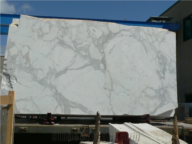 Calacatta Marble Slab, Italy White Marble