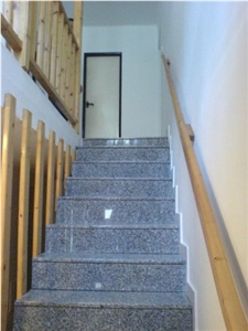 Silver Grey Granite Stairs